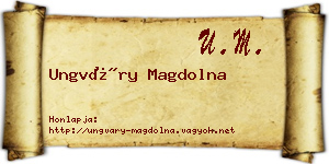 Ungváry Magdolna névjegykártya
