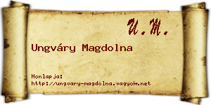 Ungváry Magdolna névjegykártya